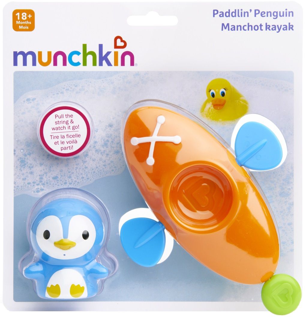 Munchkin Игрушка для ванны "Пингвин в лодке"