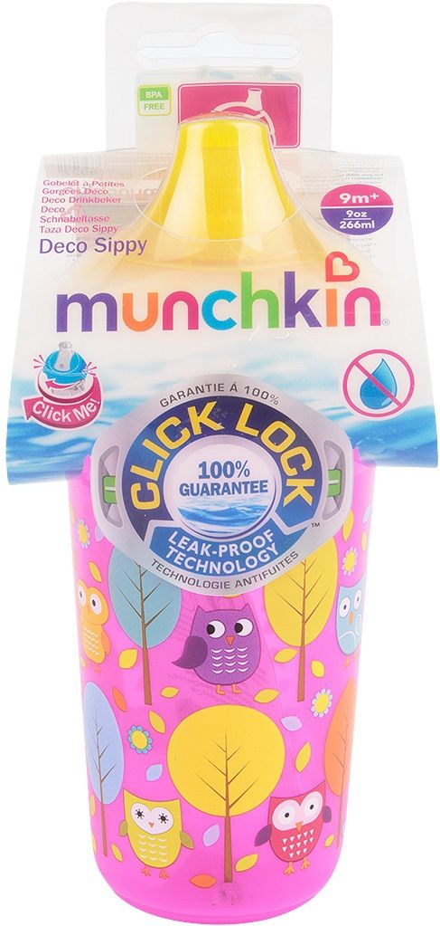 Munchkin Поильник Deco Sippy Click Lock с носиком 266 мл