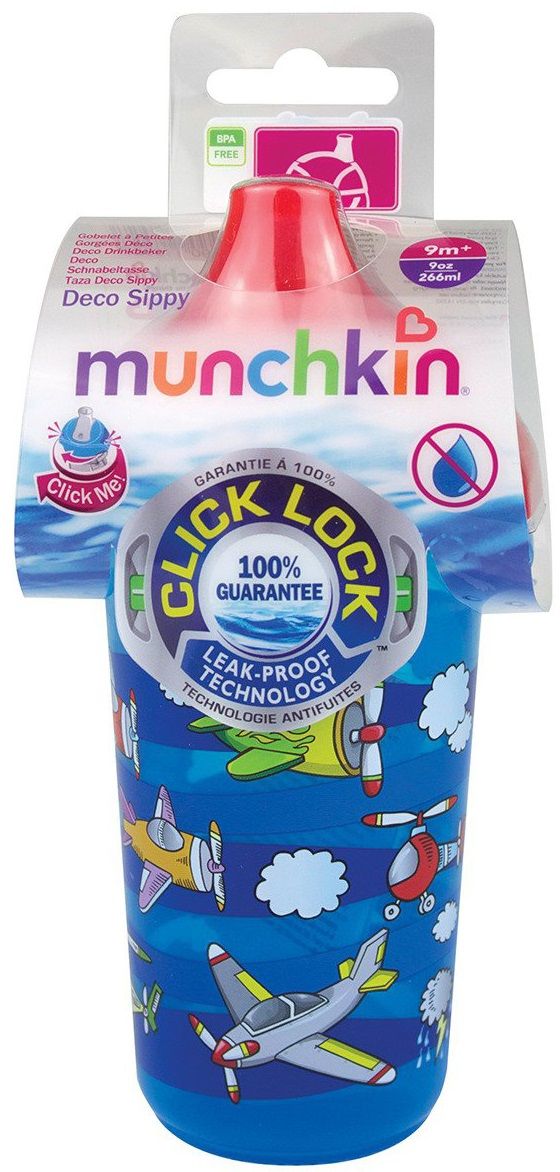 Munchkin Поильник Deco Sippy Click Lock с носиком 266 мл