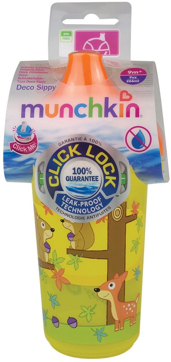 Munchkin Поильник Deco Sippy Click Lock с носиком 266 мл