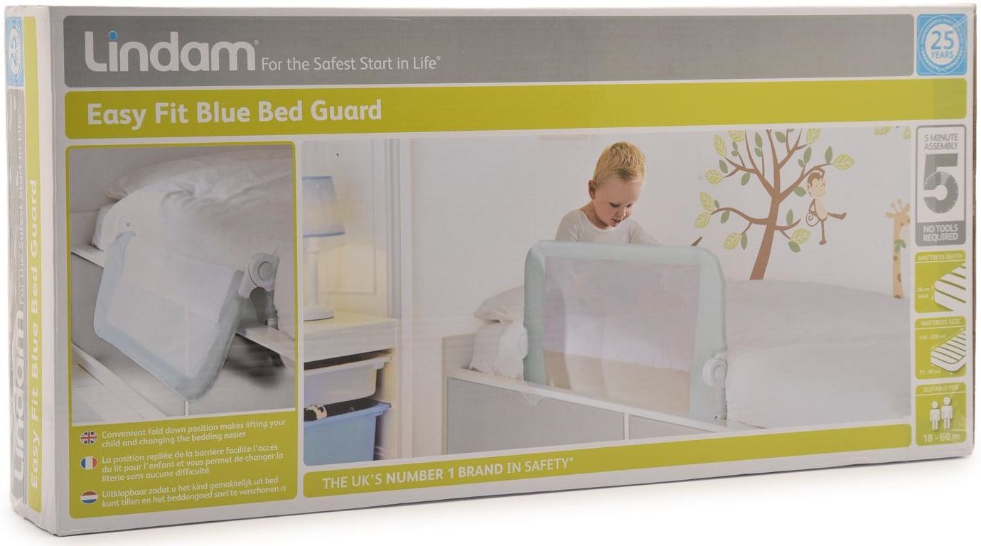Lindam Защитный бортик для кровати на металлическом каркасе с тканью 95 см