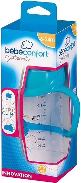 Bebe Confort Бутылочка для кормления Easy Clip с ручками, 270 мл