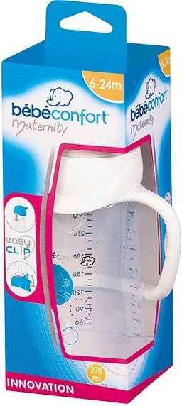 Bebe Confort Бутылочка для кормления Easy Clip с ручками, 270 мл