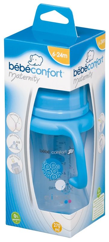 Bebe Confort Бутылочка для кормления с ручками, 270 мл