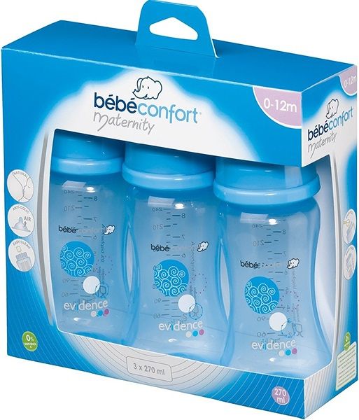 Bebe Confort Набор Maternity (3 бутылочки 270 мл)