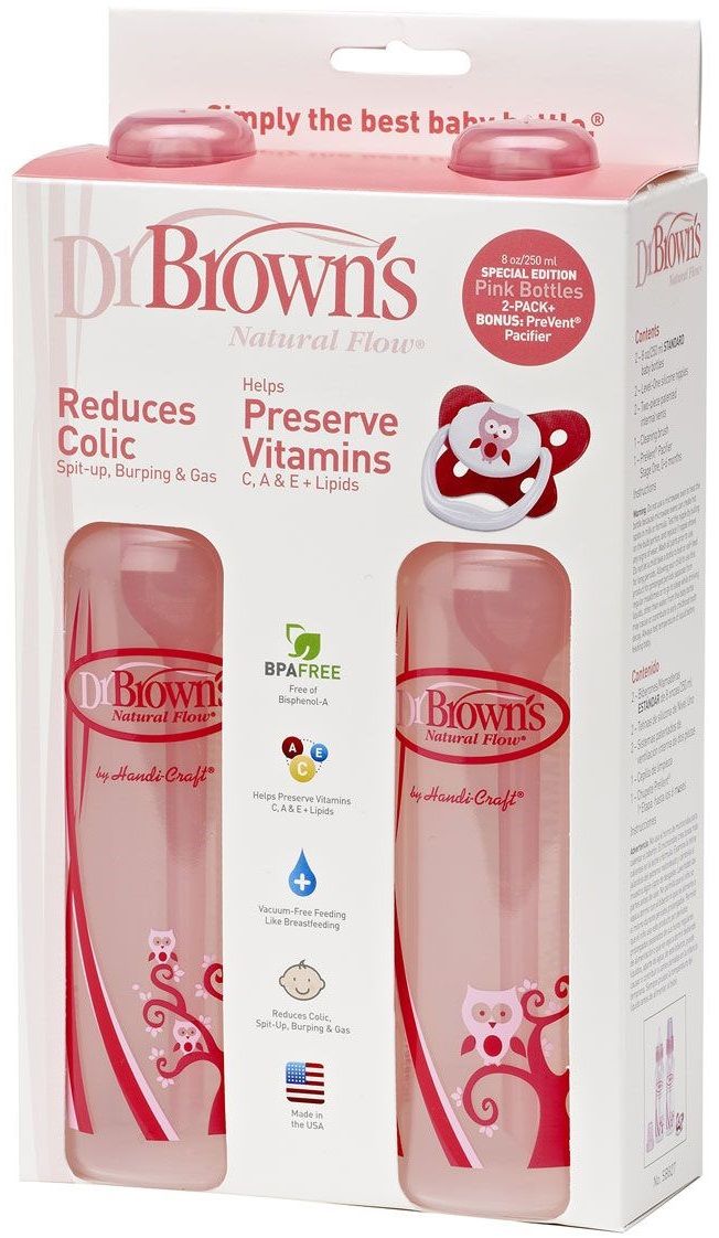 Dr.Brown's Подарочный набор "Розовая сова"