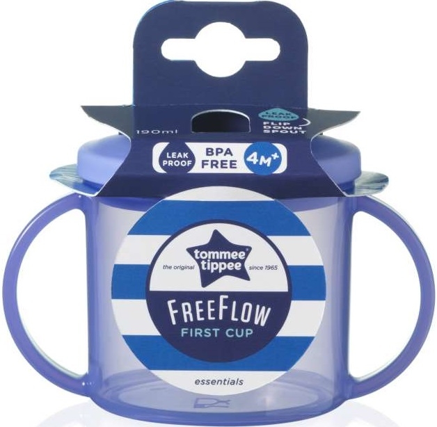 Tommee Tippee Поильник-непроливайка "First Free Flow", 190 мл