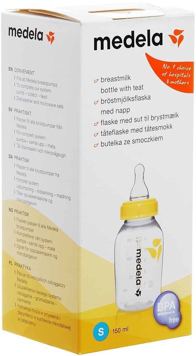 Medela Бутылочка (контейнер) для сбора грудного молока, 150 мл.