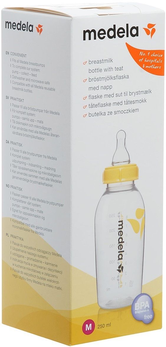 Medela Бутылочка (контейнер) для сбора грудного молока, 250 мл.