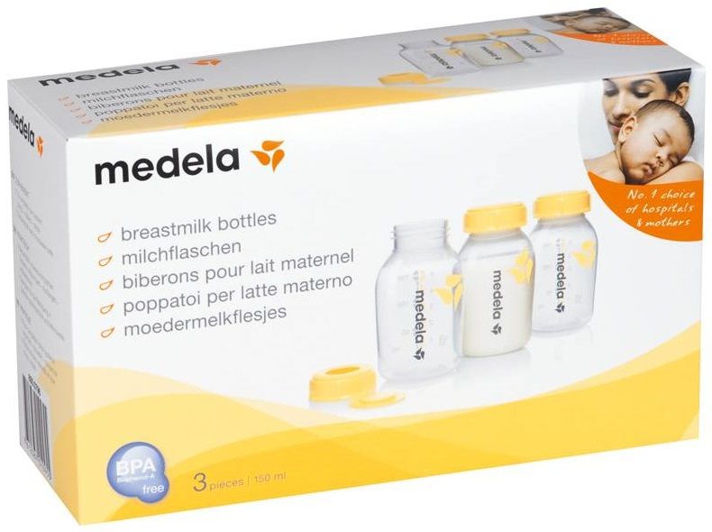 Medela Бутылочки (контейнеры) для сбора грудного молока №3, 150 мл.