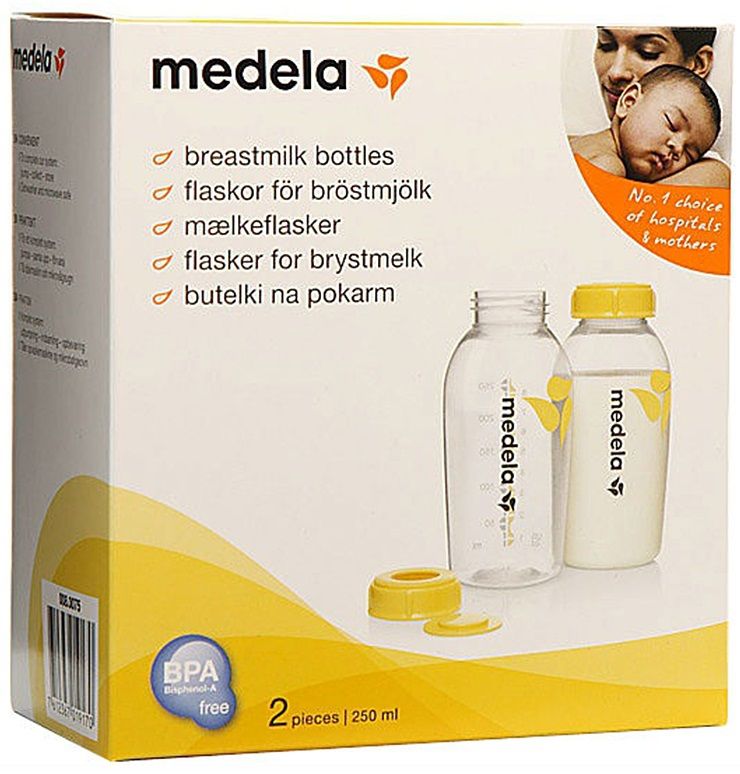 Medela Бутылочки (контейнеры) для сбора грудного молока №2, 250 мл.