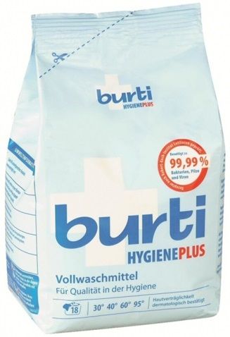 

Бытовая химия Burti, Hygiene Plus Дезинфицирующий стиральный порошок 1,1 кг