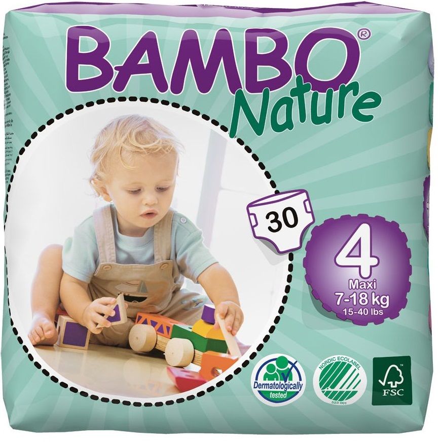 Bambo Nature Подгузники, Maxi (7-18 кг)