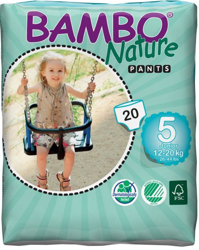 Bambo Nature Подгузники-трусики, Junior (12-20 кг)