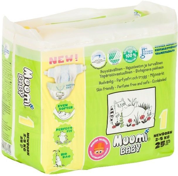 Muumi Подгузники, Baby Newborn (Бейби Ньюборн) 2-5 кг
