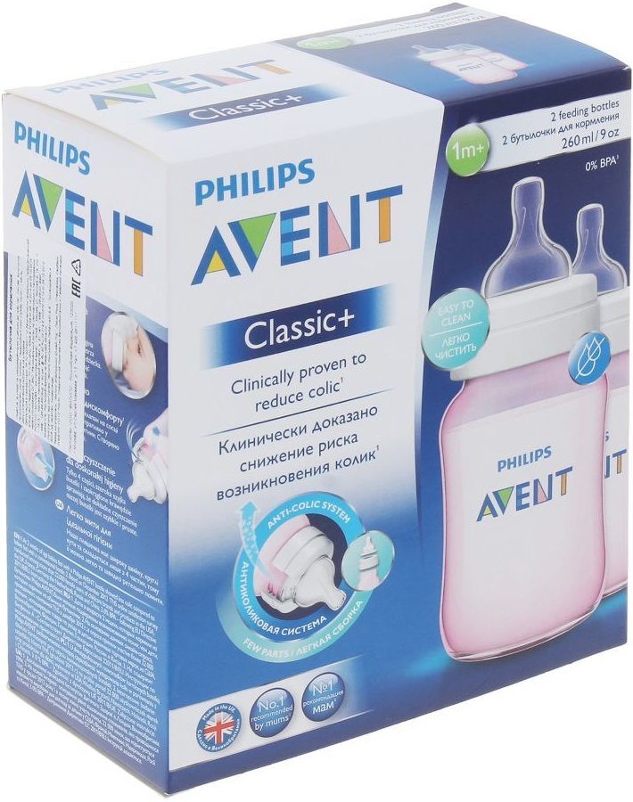 Philips Avent Бутылочки Classic+, 260 мл.