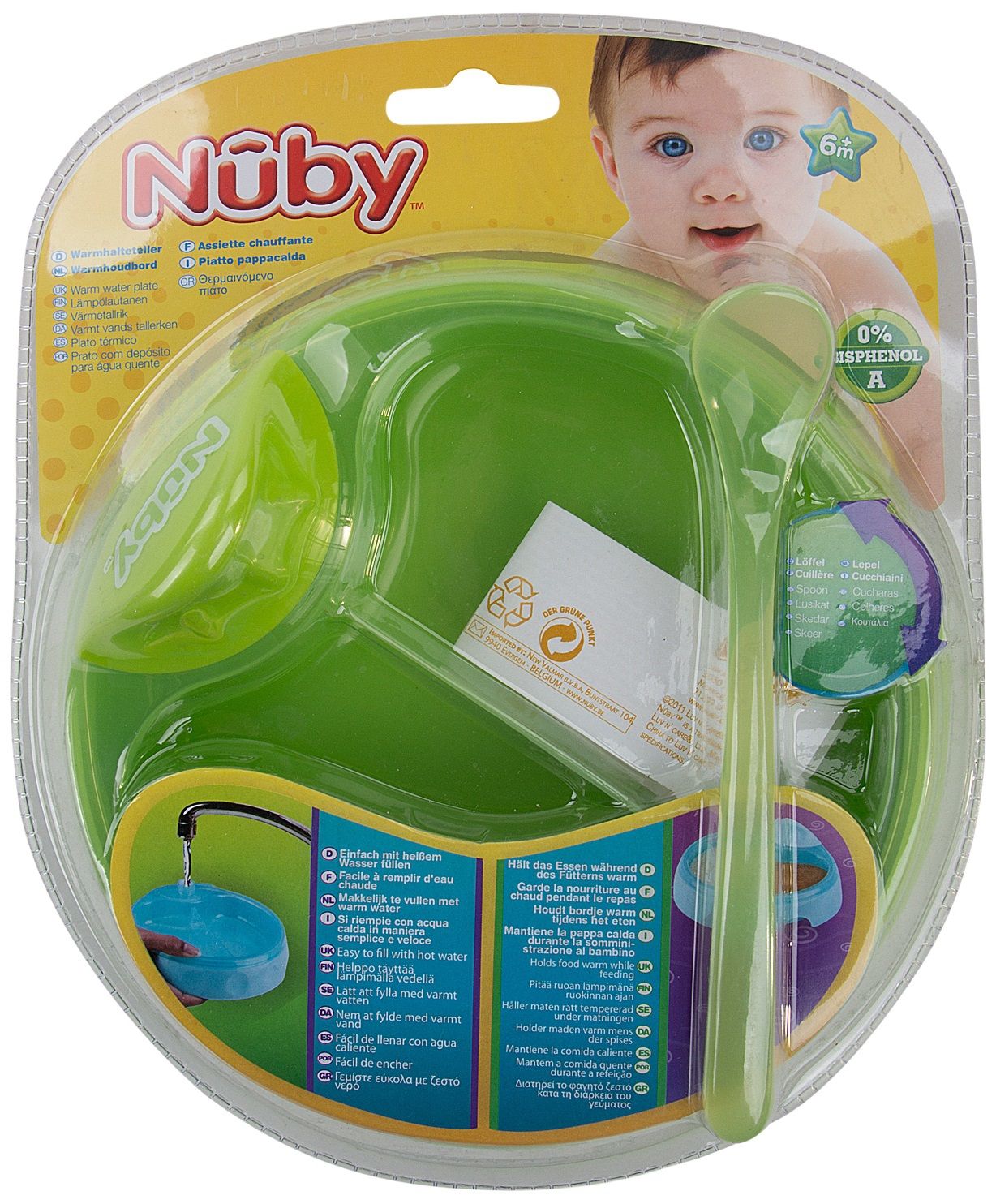 Nuby Тарелка двухсекционная