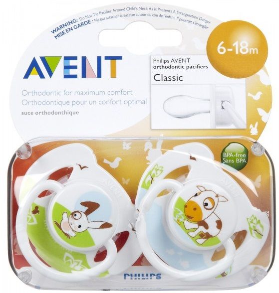 Philips Avent Пустышка "Домашние животные"  (6 - 18 мес.)