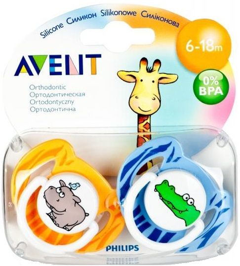 Philips Avent Пустышка "Животный мир" (6 - 18 мес.)