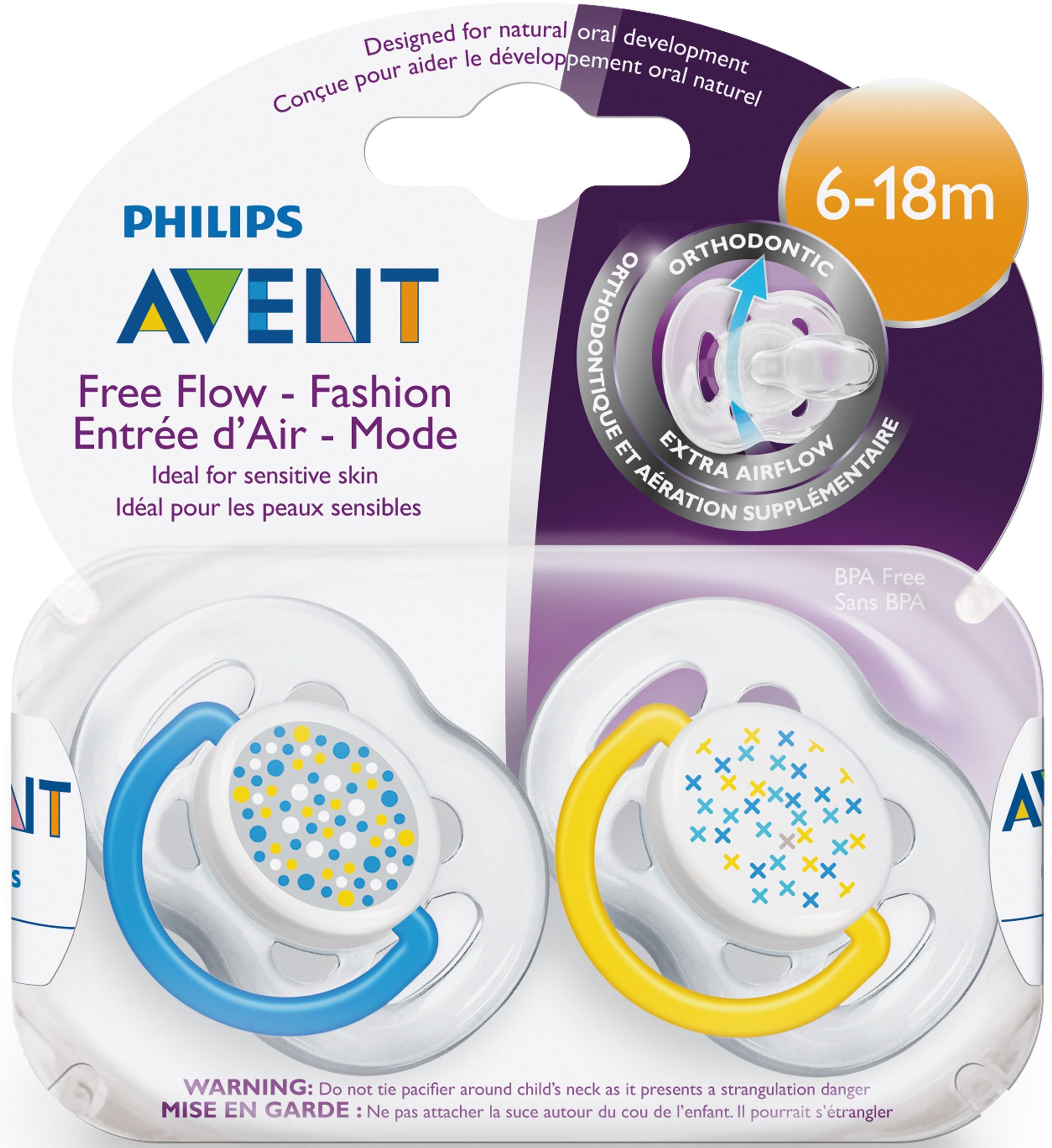 Philips Avent Пустышки Freeflow, (6-18 мес.)