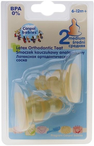 Canpol Babies Соска ортодонтическая №2 (латекс)