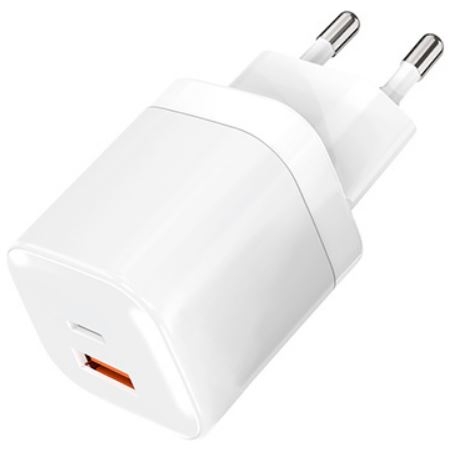 TFN Сетевое зарядное устройство USB+USB Type-C, 20W, PD
