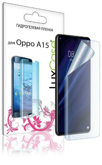 LuxCase Гидрогелевая пленка для Oppo A15, Прозрачная