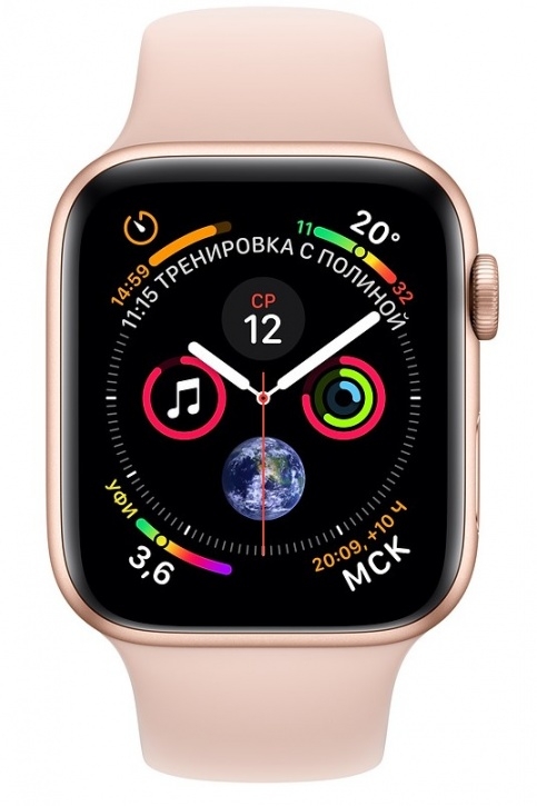Apple Часы Watch Series 4 GPS 44mm Aluminum Case with Sport Band