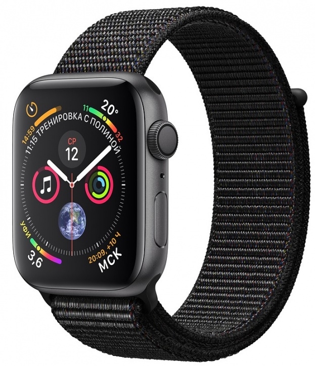 Apple Часы Watch Series 4 GPS 44mm Aluminum Case with Sport Loop