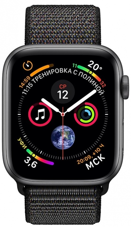 Apple Часы Watch Series 4 GPS 44mm Aluminum Case with Sport Loop