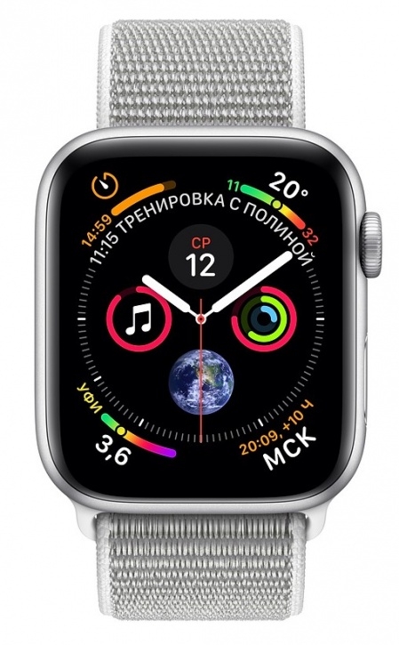 Apple Часы Watch Series 4 GPS 40mm Aluminum Case with Sport Loop