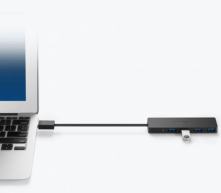 Anker Концентратор ультратонкий 4-портовый, USB 3.0 (без поддержки зарядки)