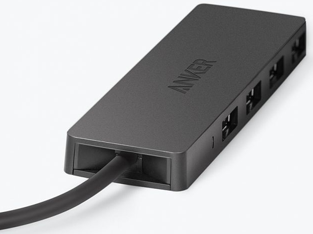 Anker Концентратор ультратонкий 4-портовый, USB 3.0 (без поддержки зарядки)