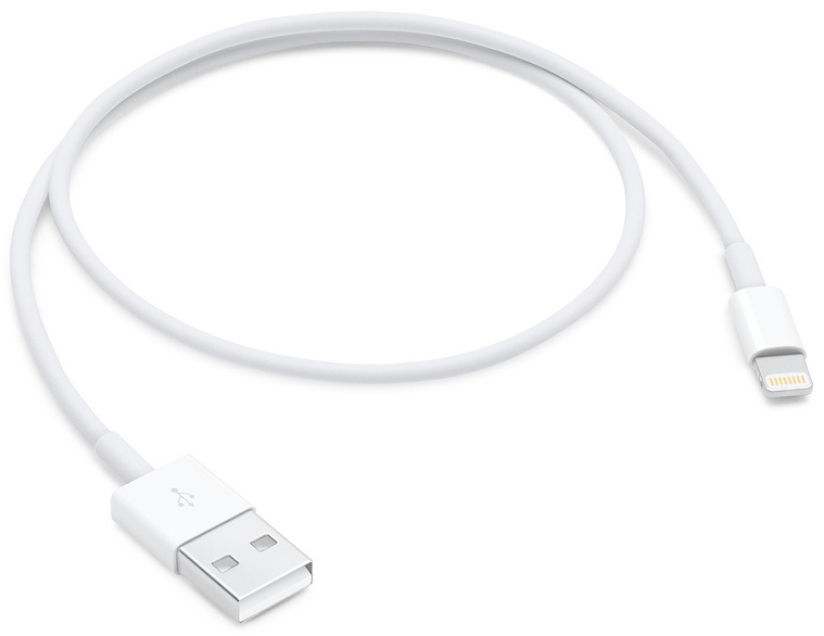 Apple Кабель USB (M)- Lightning (M), 2 м, (MD819ZM/A)