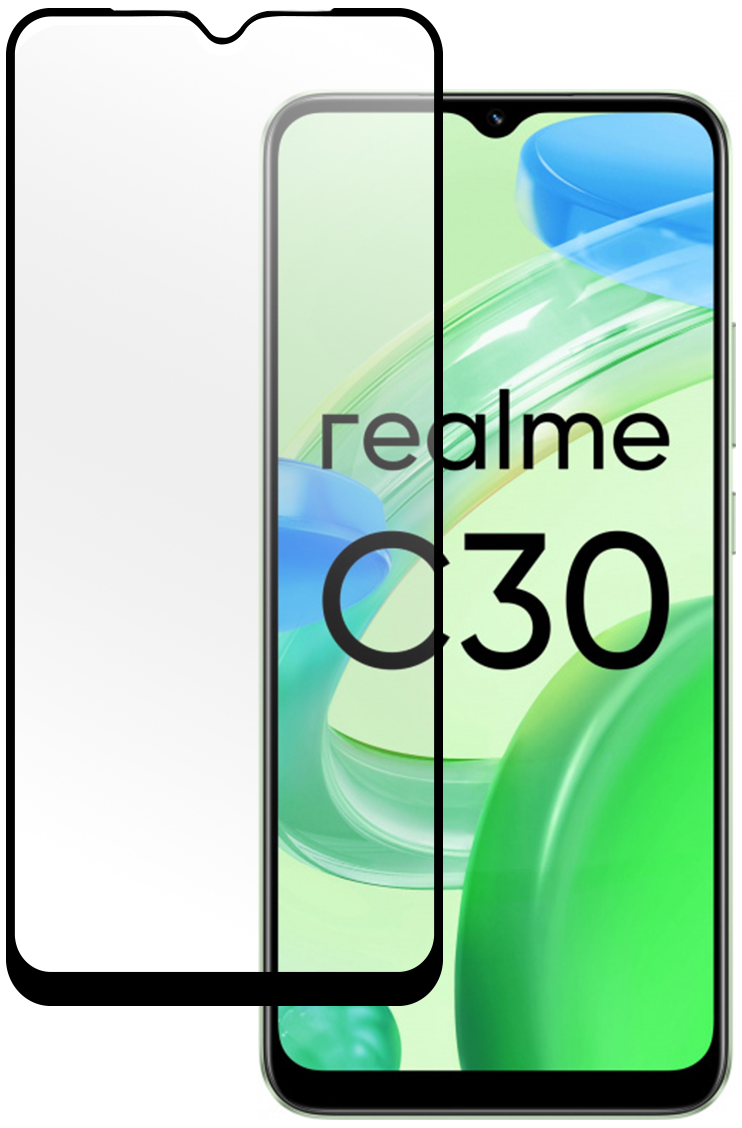 PERO Защитное стекло Full Glue для Realme C30