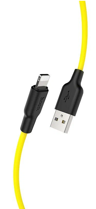 Hoco Кабель X21 Plus Silicone USB - Lightning, 1м, 2.4A