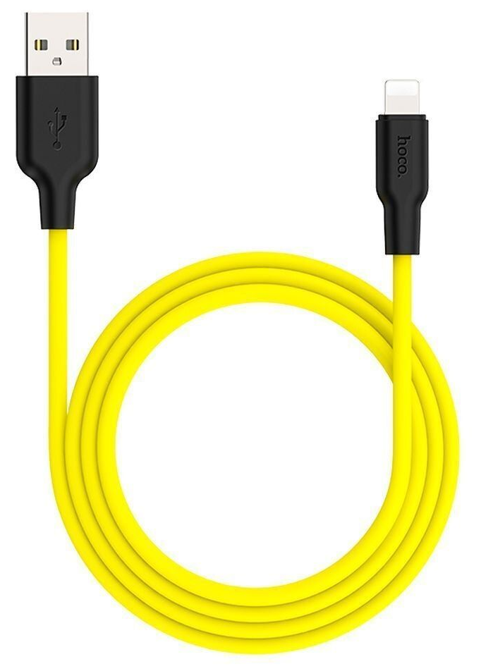 Hoco Кабель X21 Plus Silicone USB - Lightning, 1м, 2.4A
