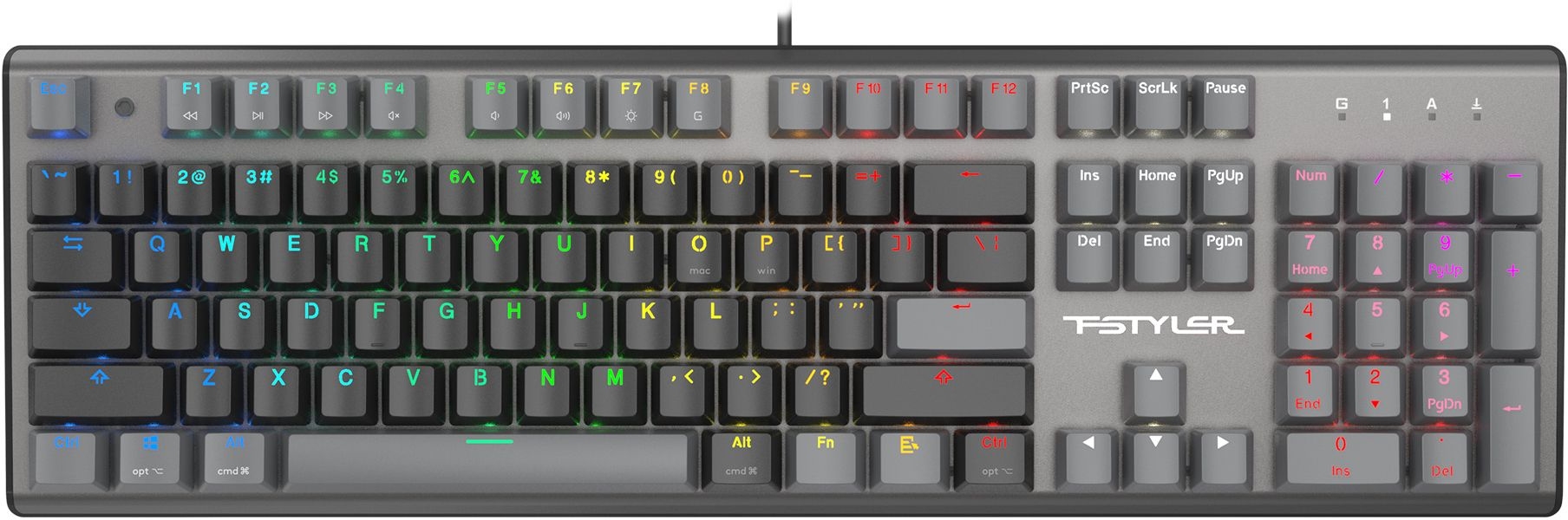 A4Tech Fstyler FS100 Neon механическая проводная