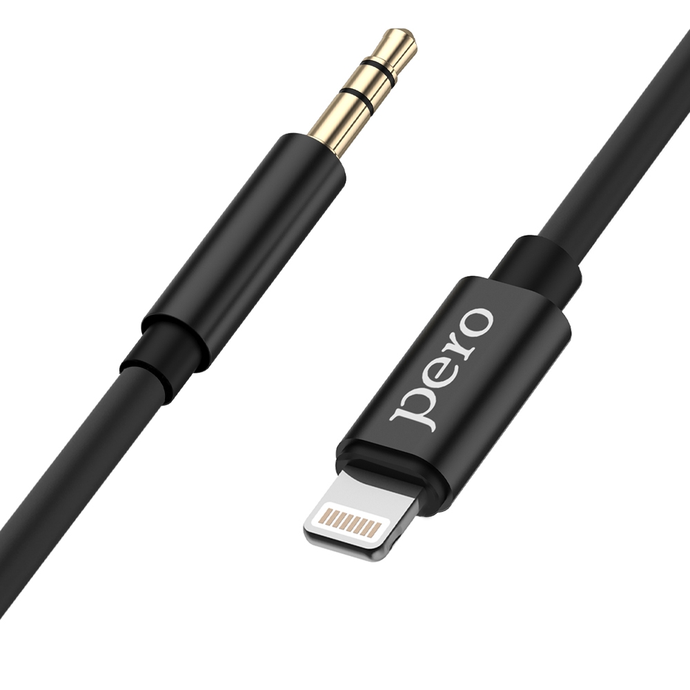PERO Аудио-кабель MC02 Lightning - jack 3.5, 1м