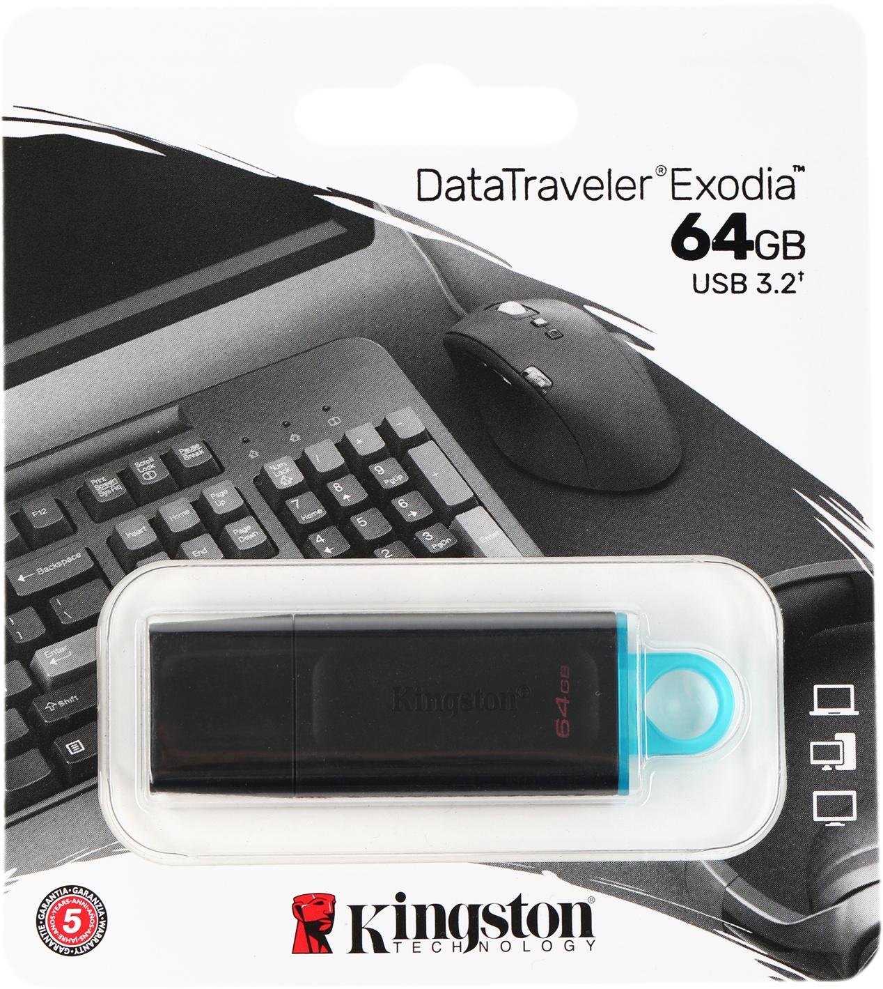 Kingston DataTraveler 64Gb Exodia DTX/64GB, USB 3.2