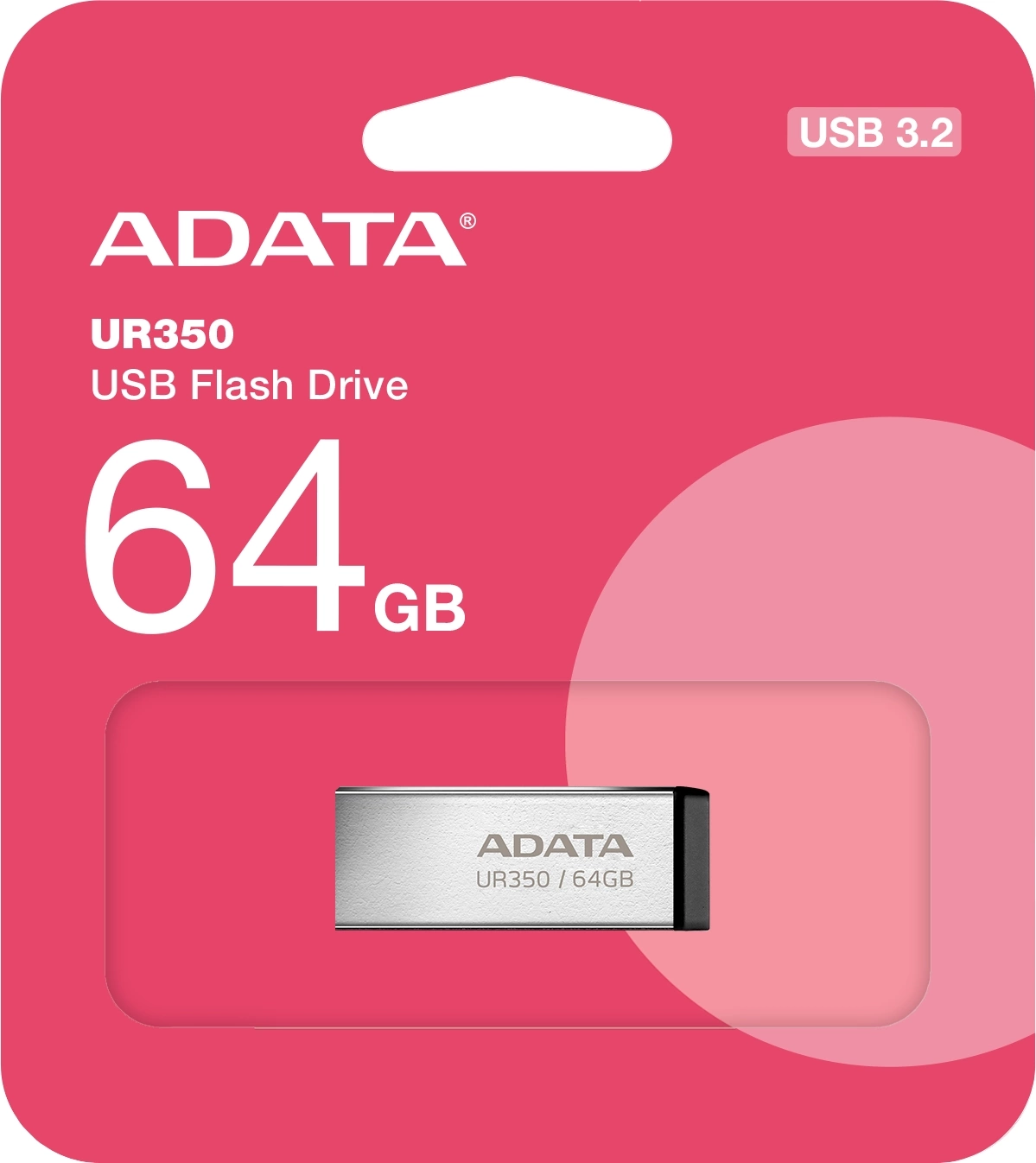 ADATA 64GB UR350 UR350-64G-RSR/BK USB3.2