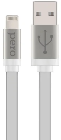 PERO Кабель DC01 USB - 8pin Lightning, 1.2А, 0.2м