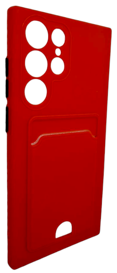 Mariso Чехол-накладка BUTTON с карманом для карт для Samsung Galaxy S22 Ultra SM-S908B