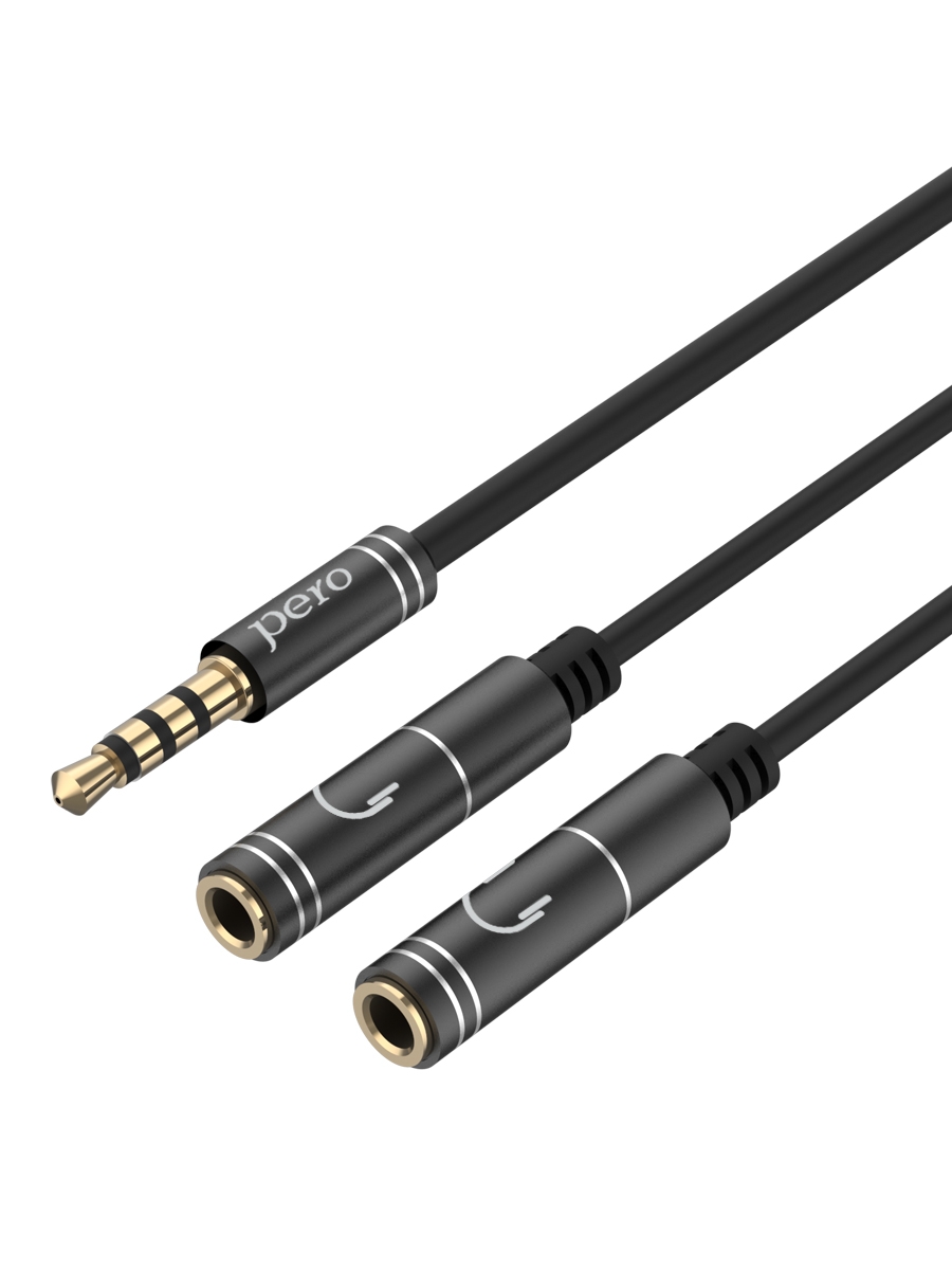 PERO Аудио разветвитель AD07 PREMIUM AUX SPLITTER, 2 x speaker