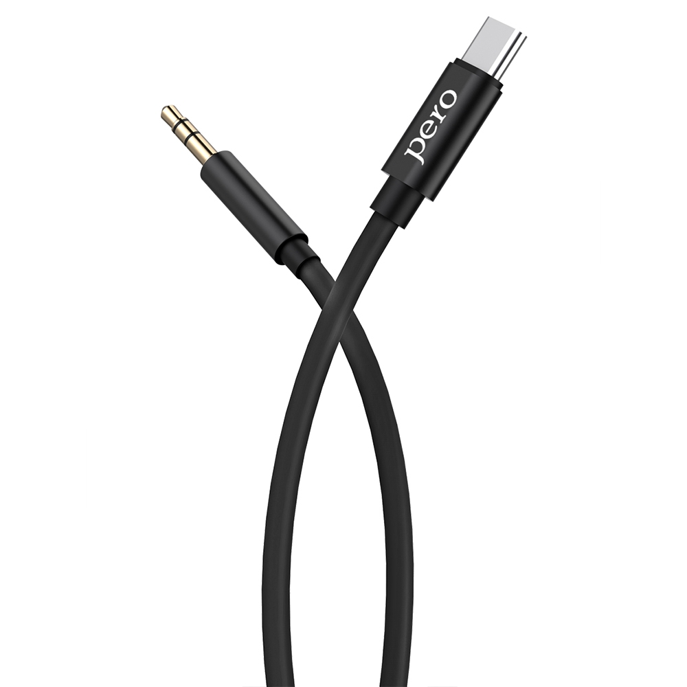 PERO Аудио-кабель MC02 Type-C - 3.5 Jack, 1м
