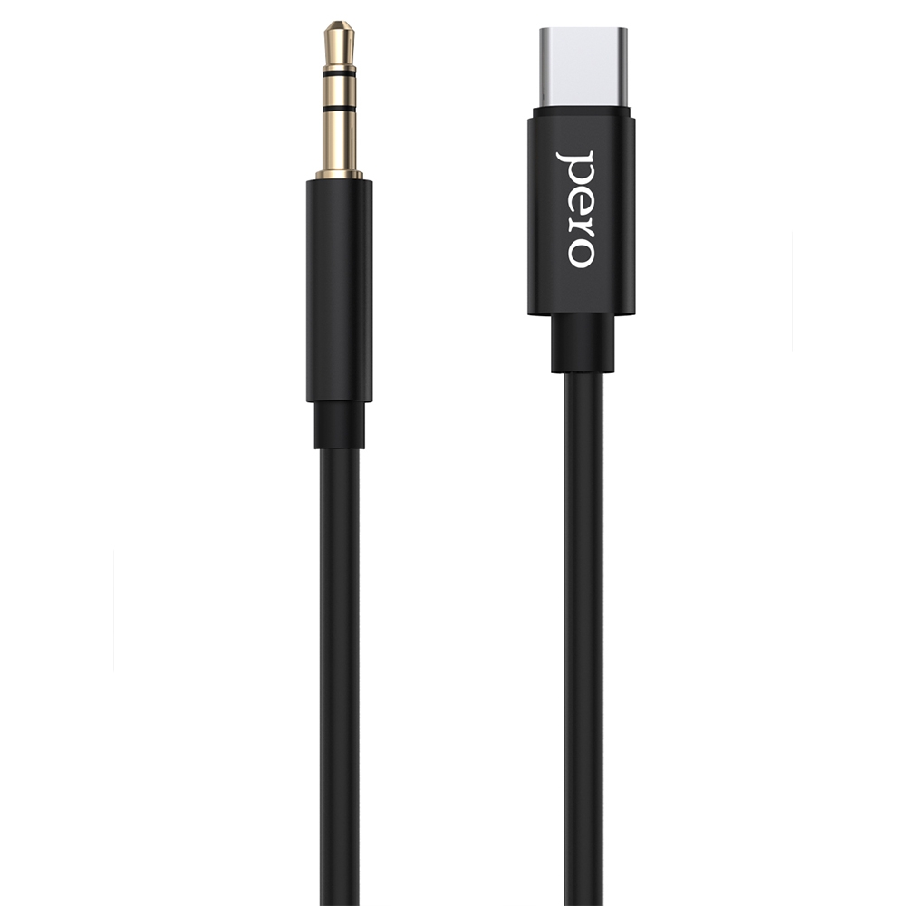 PERO Аудио-кабель MC02 Type-C - 3.5 Jack, 1м