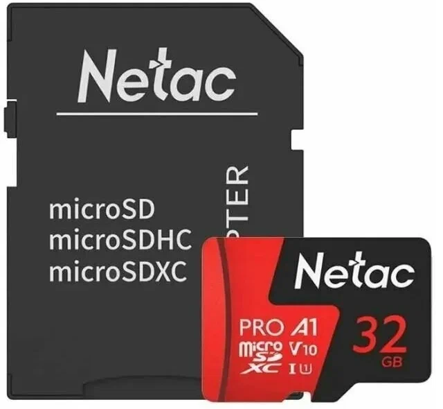 Netac microSDHC 32GB NT02P500PRO-032G-R P500 Extreme Pro + adapter