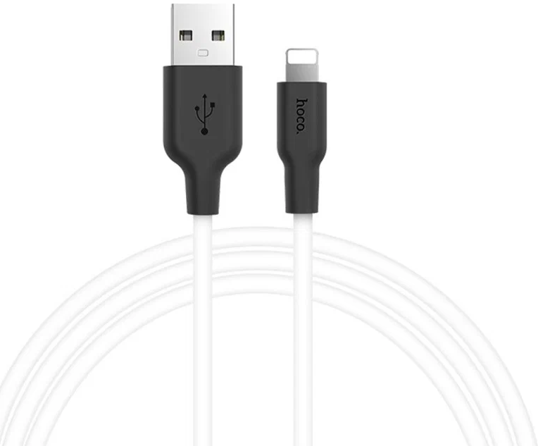 Hoco Кабель X21 Plus Silicone USB - Lightning, 1м, 2.4A