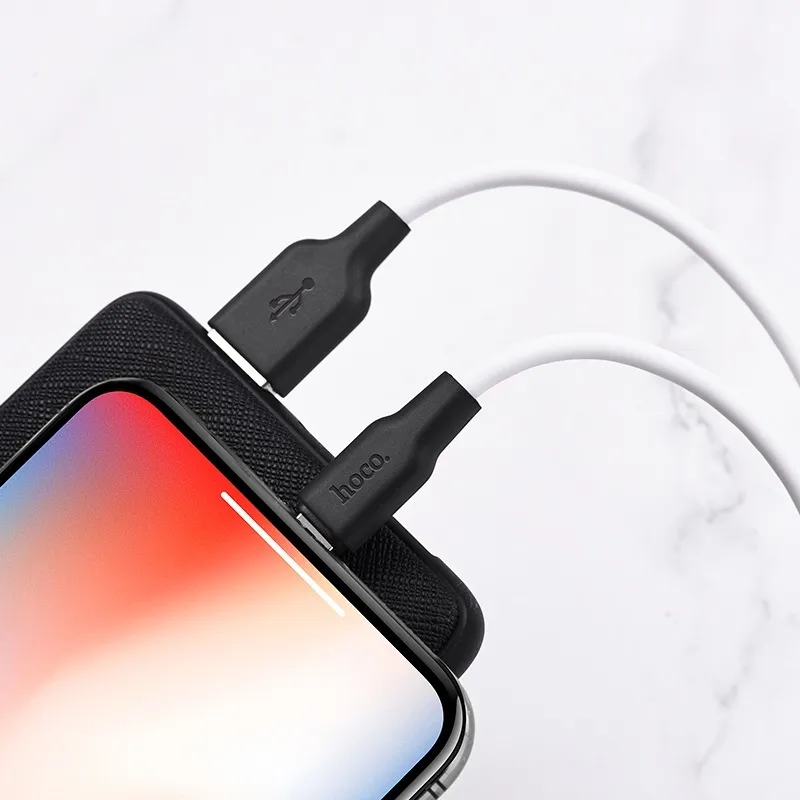 Hoco Кабель X21 Plus Silicone USB - Lightning, 1м, 2.4A