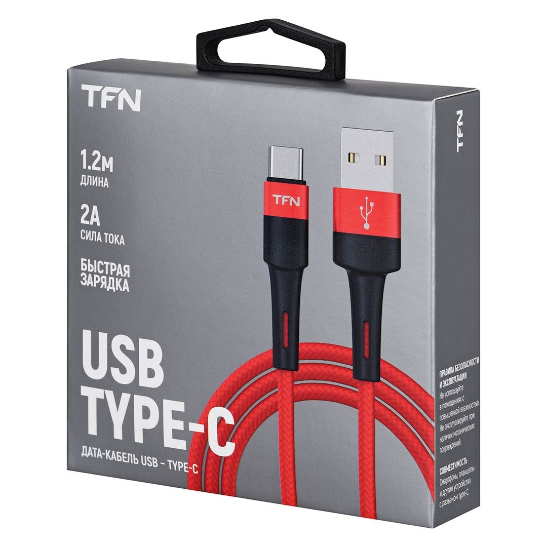 TFN Кабель USB - Type-C, ENVY, 1.2м